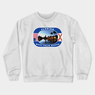 Florida, West Palm Beach City, USA Crewneck Sweatshirt